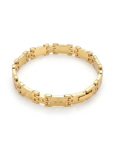 Stellar H-Link Gold Plated Bracelet 7.5' 19 cm