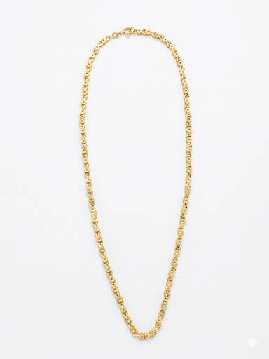 Gold Plated Princess Necklace Length 17.5" 44.5 cm